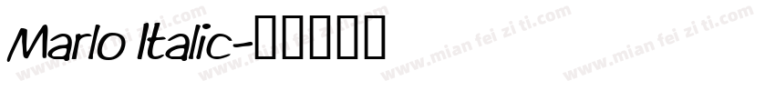 Marlo Italic字体转换